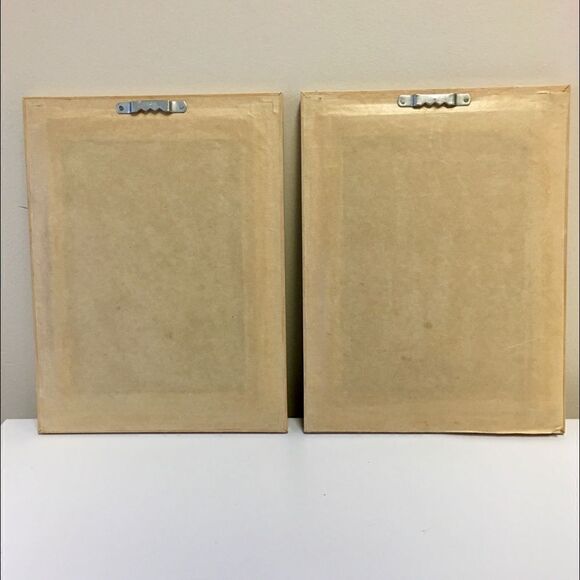 Quill Art Set Artist Signed Floral Shell Motif in Shadow Box - Picture 14 of 16